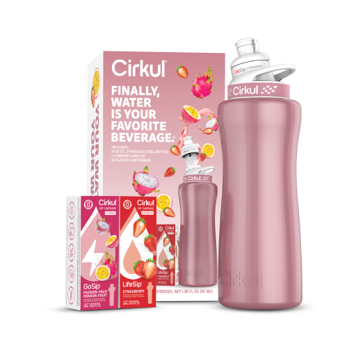 32oz. Rose Gold Stainless Steel Bottle Starter Kit E9